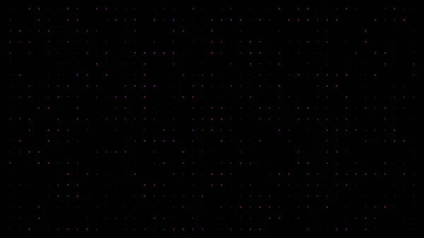 Точки Темном Фоне Яркие Точки Пиксели Освещают Анимацию — стоковое фото