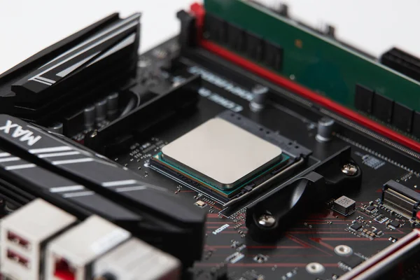 Close Computer Motherboard — Stock Photo, Image