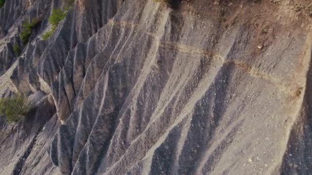 悬崖上的风景 空中拍摄 高质量的4K镜头 — 图库视频影像