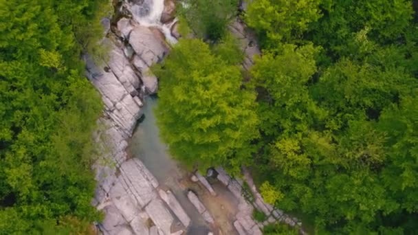 Vogels Oog Schot Van Okatse Canyons Kleine Waterval Hoge Kwaliteit — Stockvideo