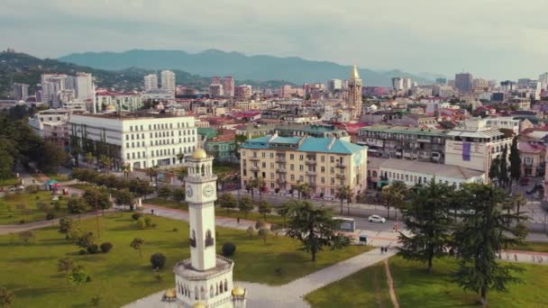 Nádherný Výhled Přístav Batumi Jeho Přístav Vysoce Kvalitní Záběry — Stock video