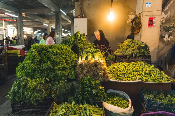 Counter Herbs Beans Bazaar Kutaisi Imereti Georgia High Quality Photo — Stock Photo, Image