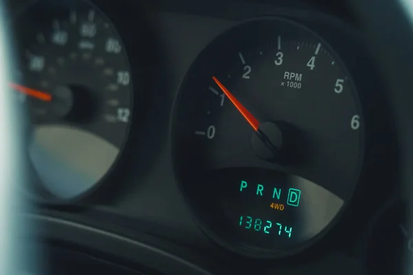 Black All Terrain Car Speedometer 4Wd Indicator High Quality Photo — Foto de Stock
