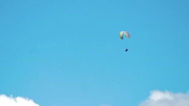 paragliding in Gudauri, Georgia. High quality 4k footage