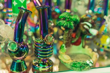 05.28.2022 Warsaw, Poland. Stress relief concept. Medical cannabis CBG CBD used as a medical alternative to chemical medicine. High quality photo