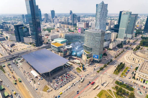 2022 Warschau Polen Zomer Vakantie Bestemming Concept Centraal Station Van — Stockfoto