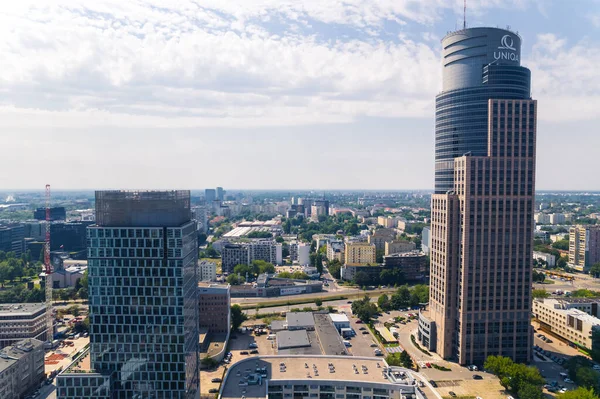 2022 Warsaw Poland Postmodern Architecture Style Warsaw Trade Tower Skyscraper — Stockfoto