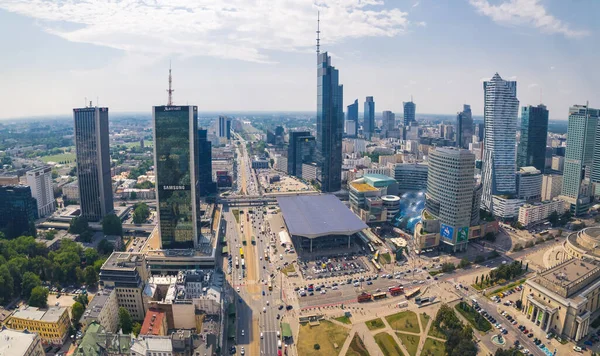 2022 Варшава Польща Різні Хмарочоси Центрі Варшави Varso Tower Centrum — стокове фото
