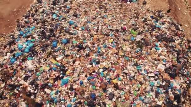 Garbage Dump Greeces Plastic Waste Problem Global Warming Climate Change — Stock video