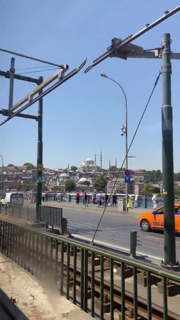 Вигляд Вулиці Стамбула Метрополітену Вертикальне Відео Кадри Високої Якості — стокове відео