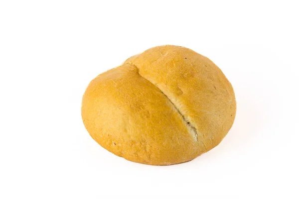 Kaiser Roll Inspired Bun Single Knife Cut Middle White Wheat — 스톡 사진