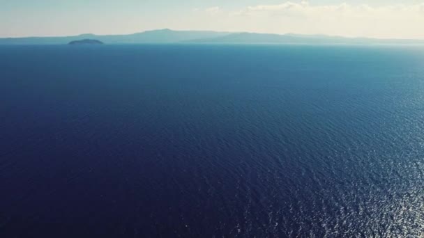 Τορωναίος Κόλπος Κόλπος Του Θρακικού Πελάγους Drone Εναέρια Άποψη Των — Αρχείο Βίντεο