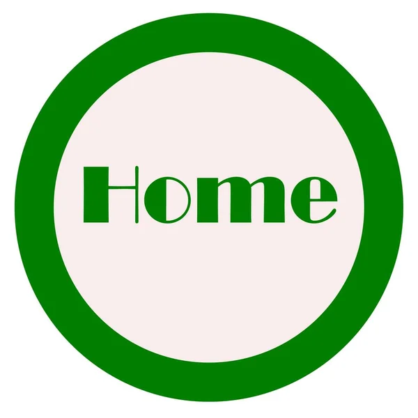 Ein Logo Mit Einem Einfachen Satz Gebildet Mit Einem Kreis — Stockfoto