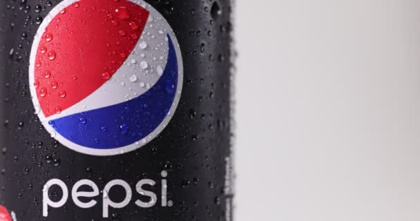 Kuala Lumpur Malaysia April 2022 Pepsi Black Sugar Free Logo — Stock Video