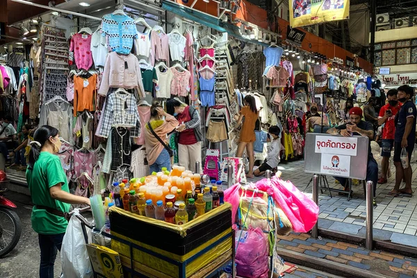Bangkok Tailândia Maio 2022 Pratunam Market Está Voltando Comércio Normal — Fotografia de Stock