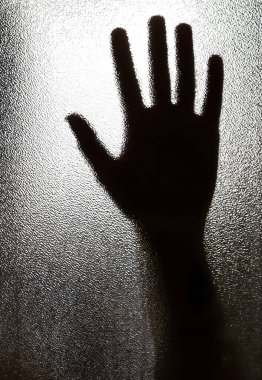 Duş kabininde bir kadın eli resmi..