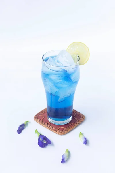 Синій Чай Квітки Гороху Метелика Азійські Голубині Крильця — стокове фото
