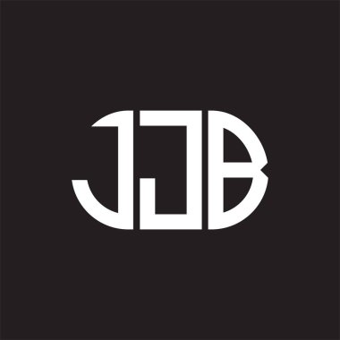 Siyah arka planda JJB harfi logo tasarımı. JJB yaratıcı harflerin baş harfleri logo kavramı. JJB harf tasarımı.