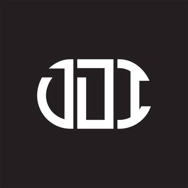 基于黑色背景的Ddi字母标识设计 Ddi创意的首字母首字母标识概念 Ddi信件设计 — 图库矢量图片