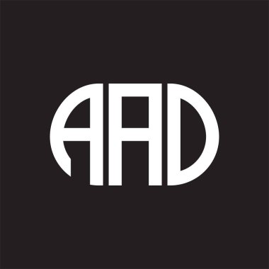 Siyah arka planda AAO harf logosu tasarımı. AAO yaratıcı harf logosu konsepti. AAO harf tasarımı.