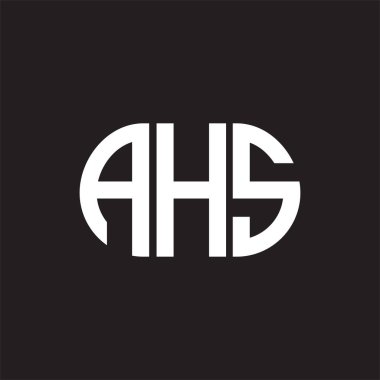 Siyah arka planda AGS harf logosu tasarımı. AGS yaratıcı harflerin baş harfleri logo kavramı. AGS harf tasarımı.