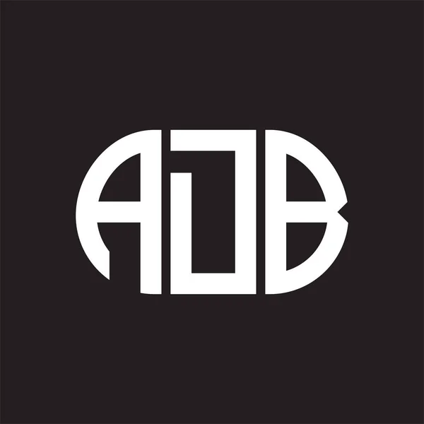 Siyah arka planda ADB harfi logo tasarımı. ADB yaratıcı harflerin baş harfleri logo kavramı. ADB harf tasarımı.