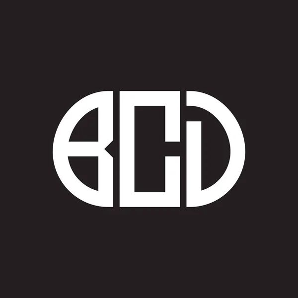 Σχεδιασμός Λογότυπου Γράμματος Bcd Μαύρο Φόντο Bcd — Διανυσματικό Αρχείο