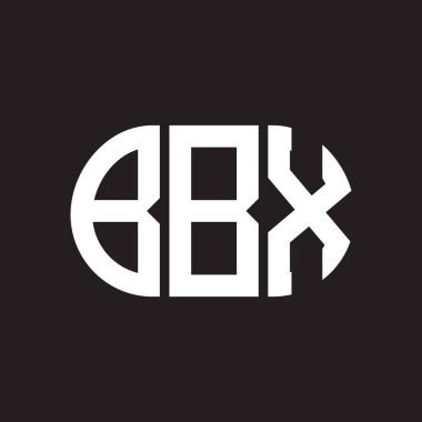 Siyah arkaplanda BBX harfli logo tasarımı. BBX 