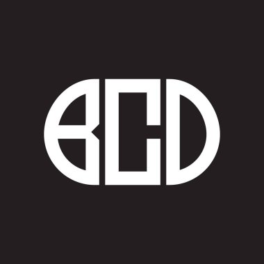 Siyah arka planda BCO harf logosu tasarımı. BCO 