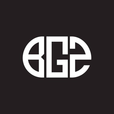 Siyah arkaplanda BGZ harf logosu tasarımı. BGZ 