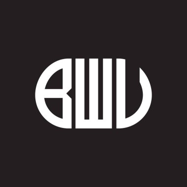 Siyah arka planda BWV harf logosu tasarımı. BWV 