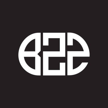 Siyah arkaplanda BZz harfi logo tasarımı. BZz yaratıcı harflerin baş harfleri logo kavramı. BZz harf tasarımı.