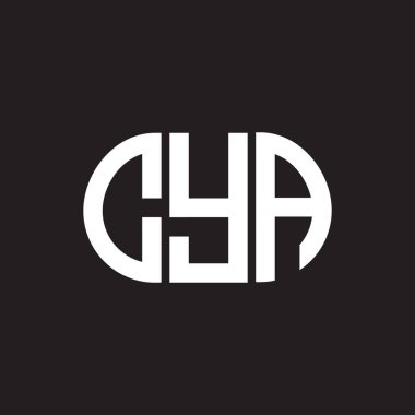 Siyah arka planda CYA harf logosu tasarımı. CYA yaratıcı harflerin baş harfleri logo kavramı. CYA harf tasarımı.