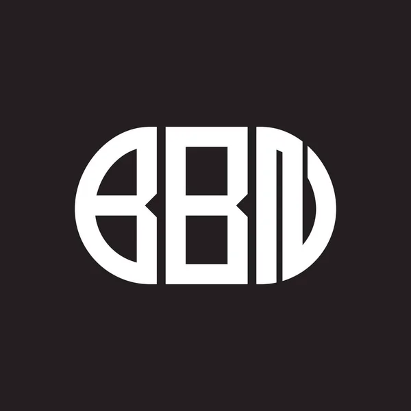 Дизайн Логотипа Bbn Чёрном Фоне Bbn — стоковый вектор