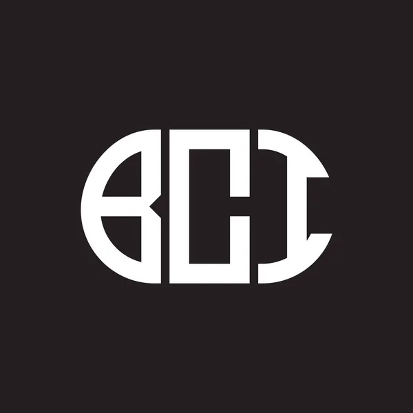 Bci Letter Logo Design Black Background Bci — Stock Vector