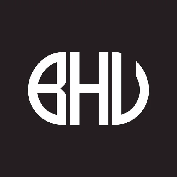 Bhv Letter Logo Design Black Background Bhv — Stock Vector