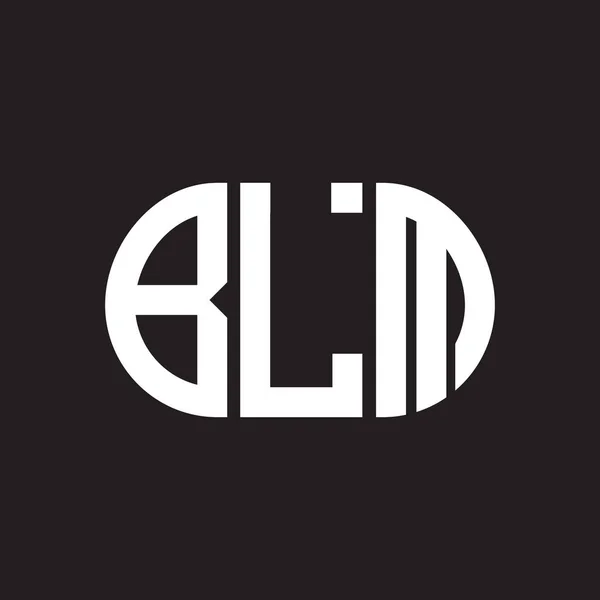Blm Letter Logo Design Black Background Blm — Stock Vector