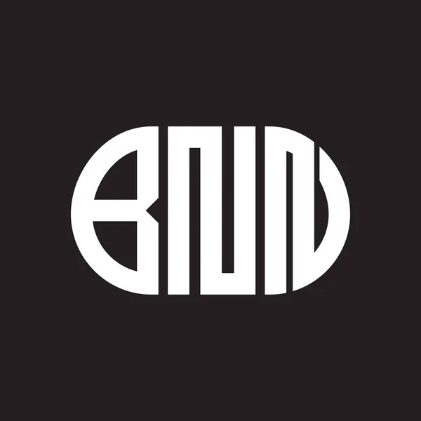 Design Logotipo Letra Bnn Fundo Preto Bnn — Vetor de Stock