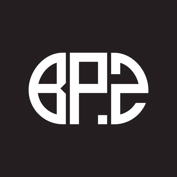 Дизайн Логотипа Bpz Чёрном Фоне Bpz — стоковый вектор