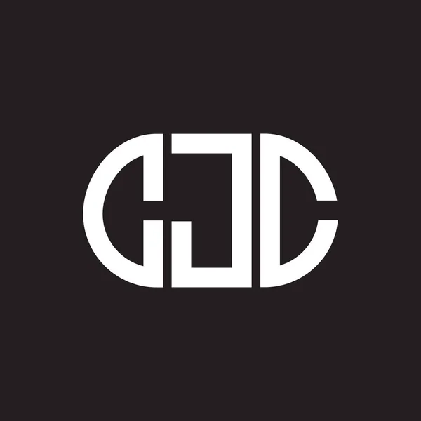 Cjc Letter Logo Design Black Background Cjc Creative Initials Letter — Stock Vector