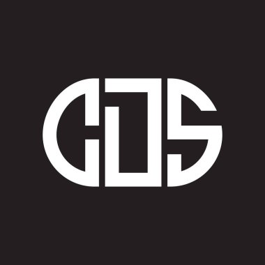 Siyah arka planda CDS harf logosu tasarımı. CDS yaratıcı harfler logosu konsepti. CDS harf tasarımı.