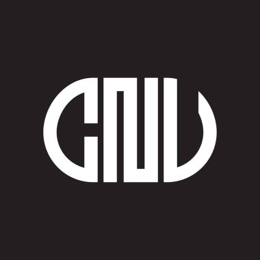 Siyah arka planda CNV harf logosu tasarımı. CNV yaratıcı harf logosu konsepti. CNV harf tasarımı.