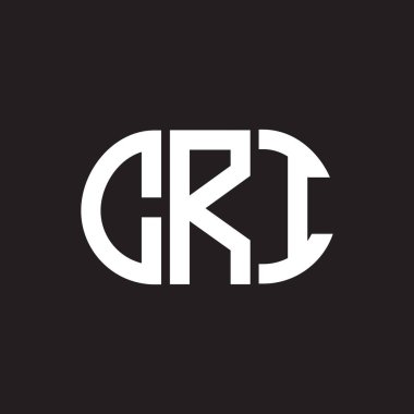 Siyah arka planda CRJ harf logosu tasarımı. CRJ yaratıcı harflerin baş harfleri logo kavramı. CRJ harf tasarımı.