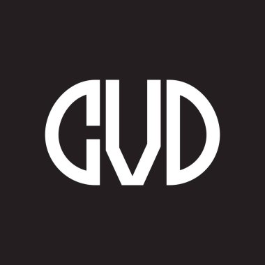 Siyah arka planda CVO harf logosu tasarımı. CVO yaratıcı harflerin baş harfleri logo kavramı. CVO harf tasarımı.