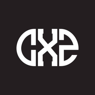 Siyah arkaplanda CXZ harf logosu tasarımı. CXZ yaratıcı harf logosu konsepti. CXZ harf tasarımı.