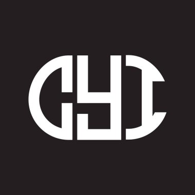 Siyah arka planda CYI harf logosu tasarımı. CYI yaratıcı harflerin baş harfleri logo kavramı. CYI harf tasarımı.