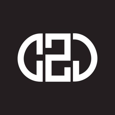 Siyah arka planda CYJ harf logosu tasarımı. CYJ yaratıcı harflerin baş harfleri logo kavramı. CYJ harf tasarımı.