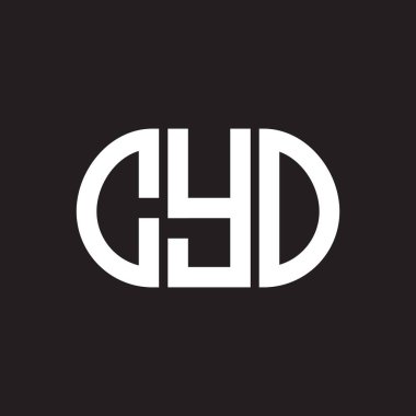 Siyah arka planda CYO harf logosu tasarımı. CYO yaratıcı harflerin baş harfleri logo kavramı. CYO harf tasarımı.