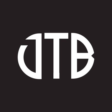 Siyah arka planda DTB harf logosu tasarımı. DTB yaratıcı harflerin baş harfleri logo kavramı. DTB harf tasarımı.
