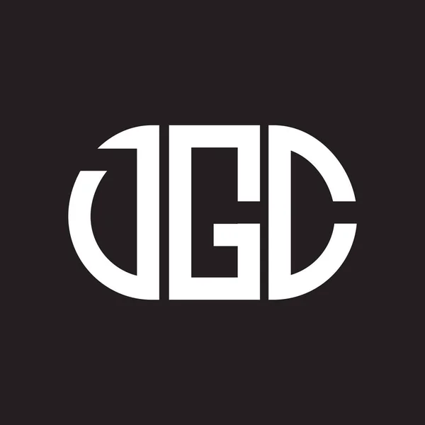 Форма Логотипу Dgc Чорному Тлі Творчі Ініціали Dgc Мають Поняття — стоковий вектор